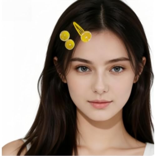Orange Slice Hair Clips 2Pcs Decorative Snap Barrettes for Women Girls