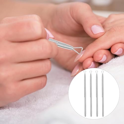 NexusPulse Stainless Steel Cuticle Pusher & Gel Polish Remover Tool Set - 2 Pcs