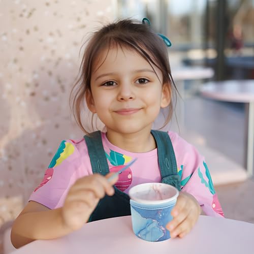 Pint Size Ice Cream Sleeves - Cozy 4 Pack A Neoprene Covers with Spoon Holder