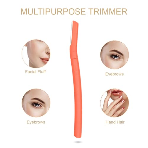 ChaosssCo Dermaplaning Tool & Eyebrow Razor - 4 Pack Peach Fuzz Shaver