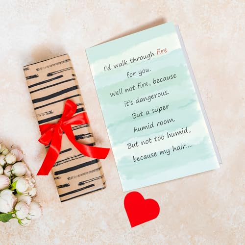 Funny Friendship Card - I'd Walk Through Fire for You