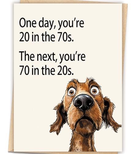 Funny 70th Birthday Card for Men and Women - Heartfelt Humor