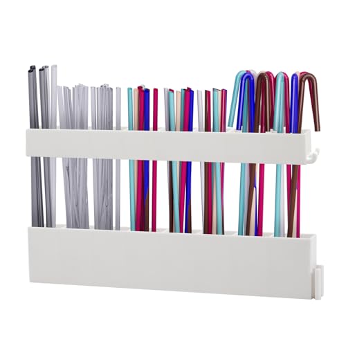 NEEVIRID Reusable Straw Holder - Cabinet Door Mounted Organizer