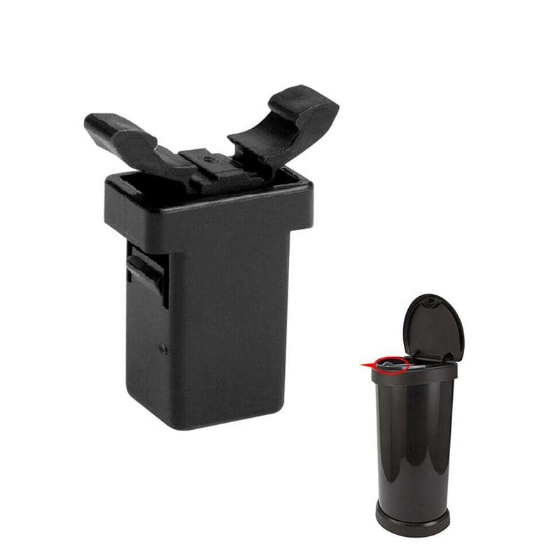 10 Pack Trash Can Lock Replacement Clips - Black & White Latch