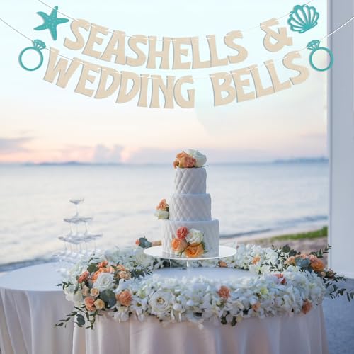 Seashells & Wedding Bells Banner - Beach Party Decorations