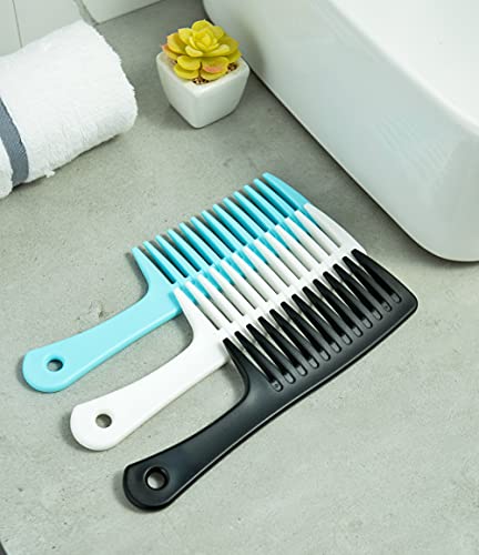 GAONSWOE 3-Pack Wide Tooth Detangling Combs for Curly and Wet Hair