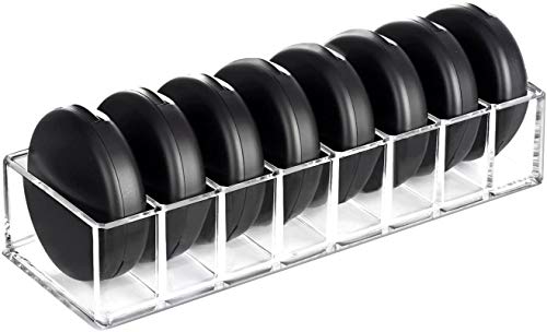 HBlife Clear Acrylic Makeup Organizer with 8 Spaces for Vanity
