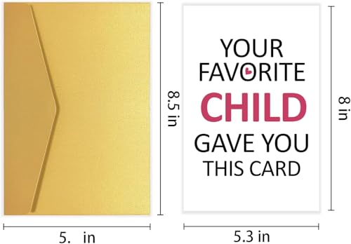 Funny Birthday Card for Mom - Humorous Gift from Daughter or Son