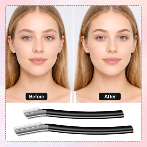 Psiriol 8-Piece Dermaplane Razor and Eyebrow Trimmer Set for Face