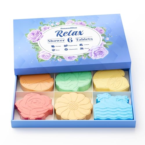 SeasonBliss Shower Steamers 6 Pack Aromatherapy Shower Bombs