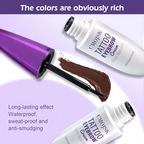 Cmojsk Semi-Permanent Peel-Off Eyebrow Gel Waterproof Brown