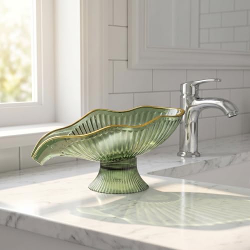 BESPORTBLE Self-Draining Soap Dish for Bathroom & Kitchen