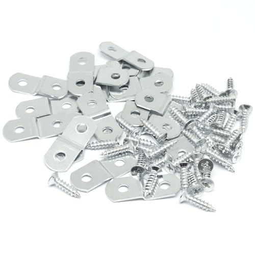 Z-Shape Offset Clips for Picture Framing - 20pcs with Screws