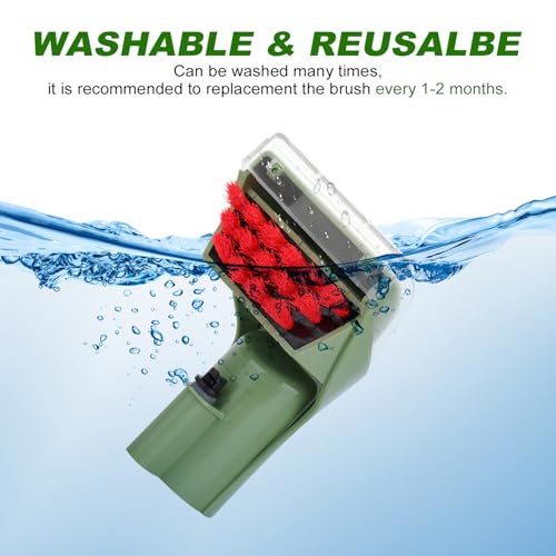 Sgizoku Little Green Machine Brush Set - 1 Tough Stain Brush + 2 Replacements for Bissell 1400B, 1425, 3860, 2290A