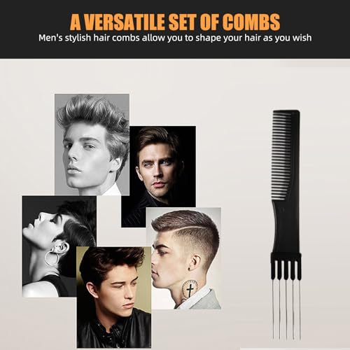 Professional Hair Comb Set 6-Piece Barber Styling Kit