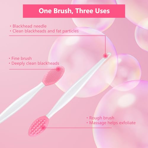Silicone Facial Cleansing Brush and Lip Exfoliator 10-Pack