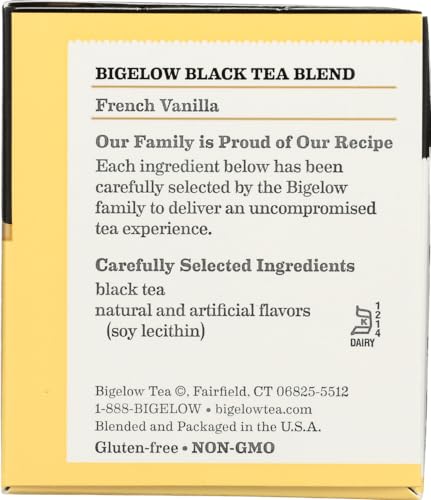 Bigelow French Vanilla Tea - 1.28 oz Pack of 4