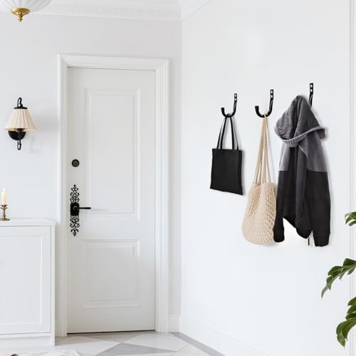 KURUI Heavy Duty Wall Hooks 6Pcs, 3.5in Utility Storage Hooks