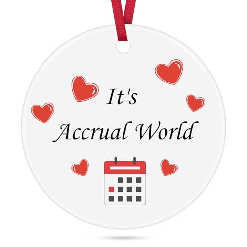 Funny Accountant Christmas Ornament - It's Accrual World Gift