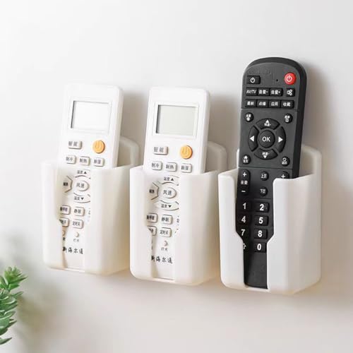 6-Pack Remote Control Organizer Wall Adhesive Storage Holder