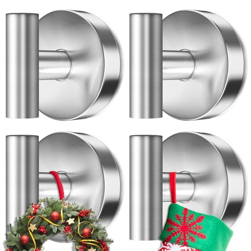 AbluFirst Suction Cup Hooks 4-Pack - Heavy Duty Bathroom Towel Hangers