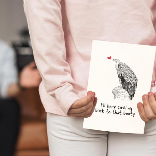 Funny Anniversary Card with Cheeky Pun - I'll Keep Circling Back to That Booty