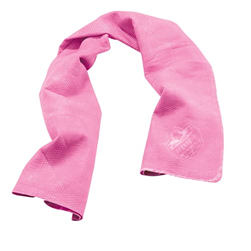 Ergodyne Chill Its 6602 Evaporative Cooling Towel - Pink, 13in x 29.5in
