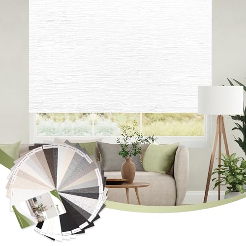 FineTell 100% Blackout Motorized Blinds with Remote Control