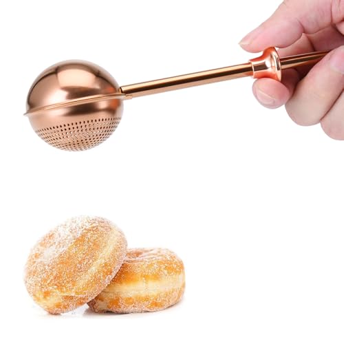 HULISEN Brown Stainless Steel Flour Duster - Sifter for Baking