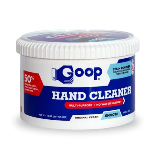 GOOP Multi-Purpose Hand Cleaner & Laundry Stain Remover, Unscented 14oz
