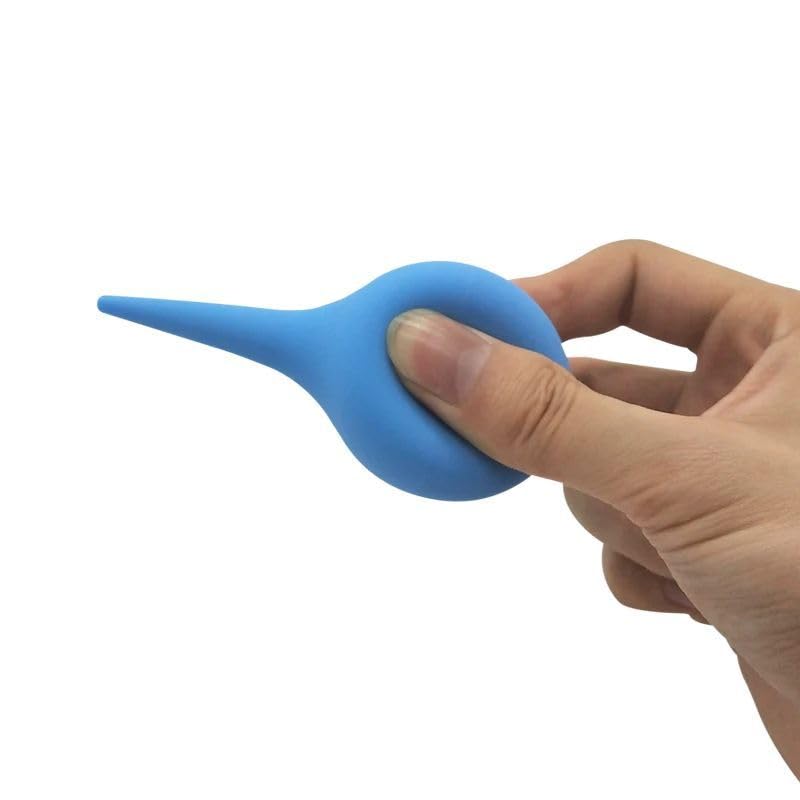 Fujolu 27ml Rubber Ear Bulb Syringe, Soft Reusable Earwax Removal Tool for Kids and Adults