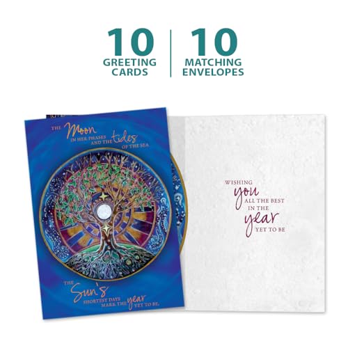 Eco-Friendly Winter Solstice Greeting Cards - Set of 10