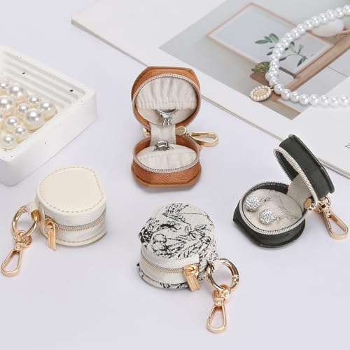 KUKUVR Portable Travel Jewelry Case for Rings & Earrings