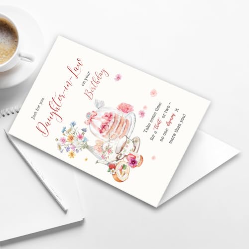 Premium Daughter-in-Law Birthday Card | 8x5.3 Inch with Love Message