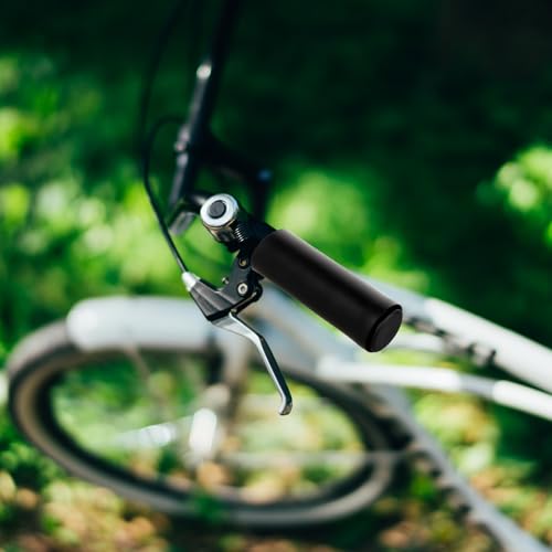 2 Pairs Bike Handle Grips, Foam Comfortable Shock Absorption Bike Handlebar Grips Sponge Covers Anti-Slip Handlebars Grip Compatible with Mountain, Scooter