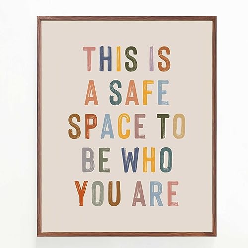 This Is A Safe Space Classroom Sign - 8x10 Unframed Wall Art