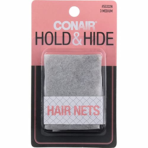Conair Brown Hair Net 3-Piece Set 55332