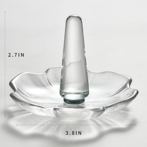 K9 Crystal Ring Holder - Hexagon Jewelry Tray for Rings & Earrings