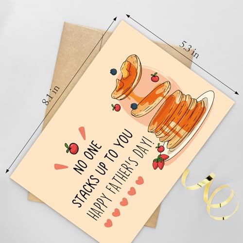 Funny Pancake Father's Day Card - No One Stacks Up to You