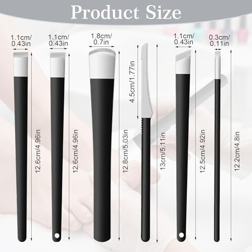 6 PCS Pedicure Knife Set Stainless Steel Foot Callus Remover Kit with Storage Case