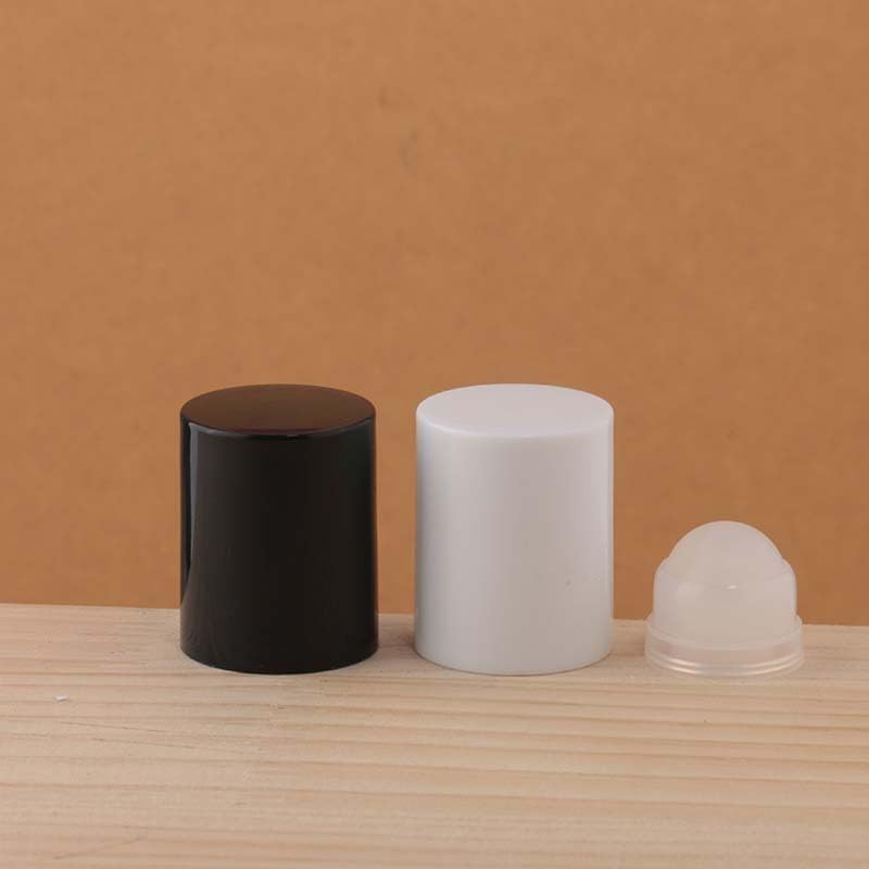 Brown Glass Essential Oil Roller Bottles 30ml Refillable Roll On 2Pcs