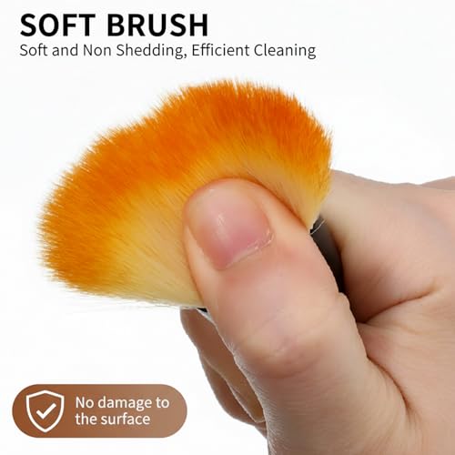 3-Piece Car Detailing Brush Set - Soft Microfiber Dust Brushes