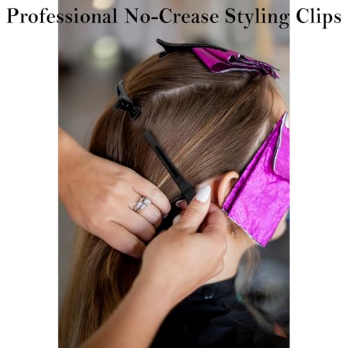 TODDER 12 Pack No Crease Hair Clips for Styling and Sectioning