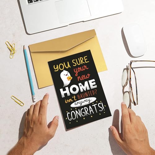 Goroar Spooky Housewarming Card - Funny Ghost Congratulations Card