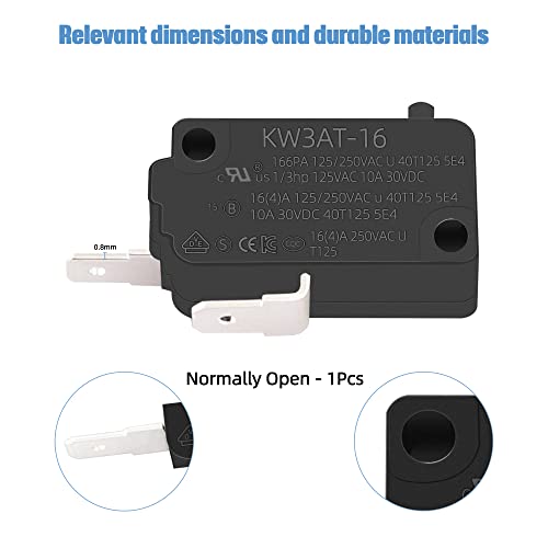 KW3AT-16 Microwave Door Switch Replacement - Normally Open