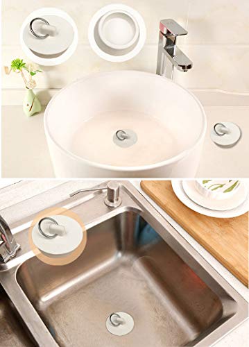 CICITOYWO Drain Stopper Set - 4 Rubber Plugs for Sinks & Bathtubs
