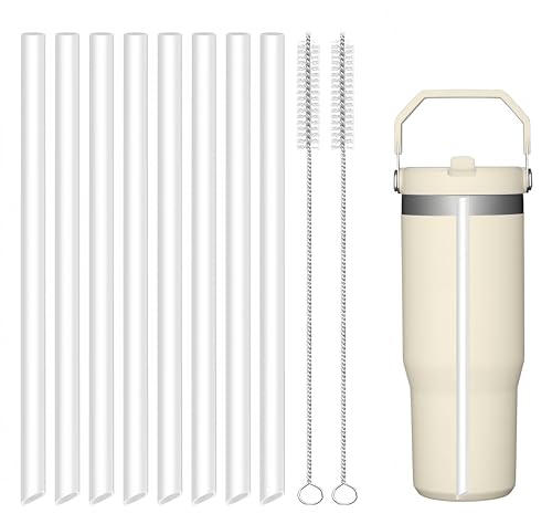 Joshey Replacement Straws for Stanley IceFlow Flip 30oz (1.0 Version) - 8 Pack