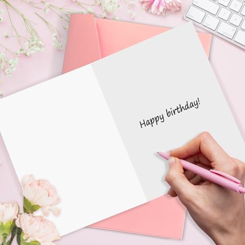 TSVATE 13th Birthday Card for Girls - Pink & Gold Design