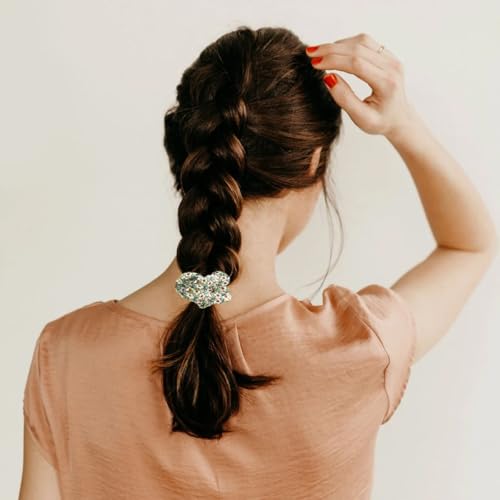 Floral Hair Scrunchies 10 Pack Vintage Chiffon Hair Ties for Women