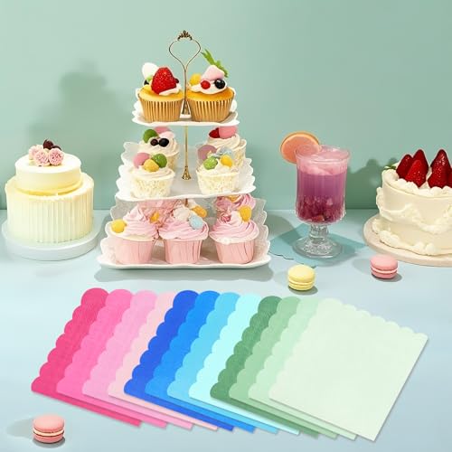 Gradient Brown Cocktail Napkins 120PCS 2-Ply Disposable Party Beverages